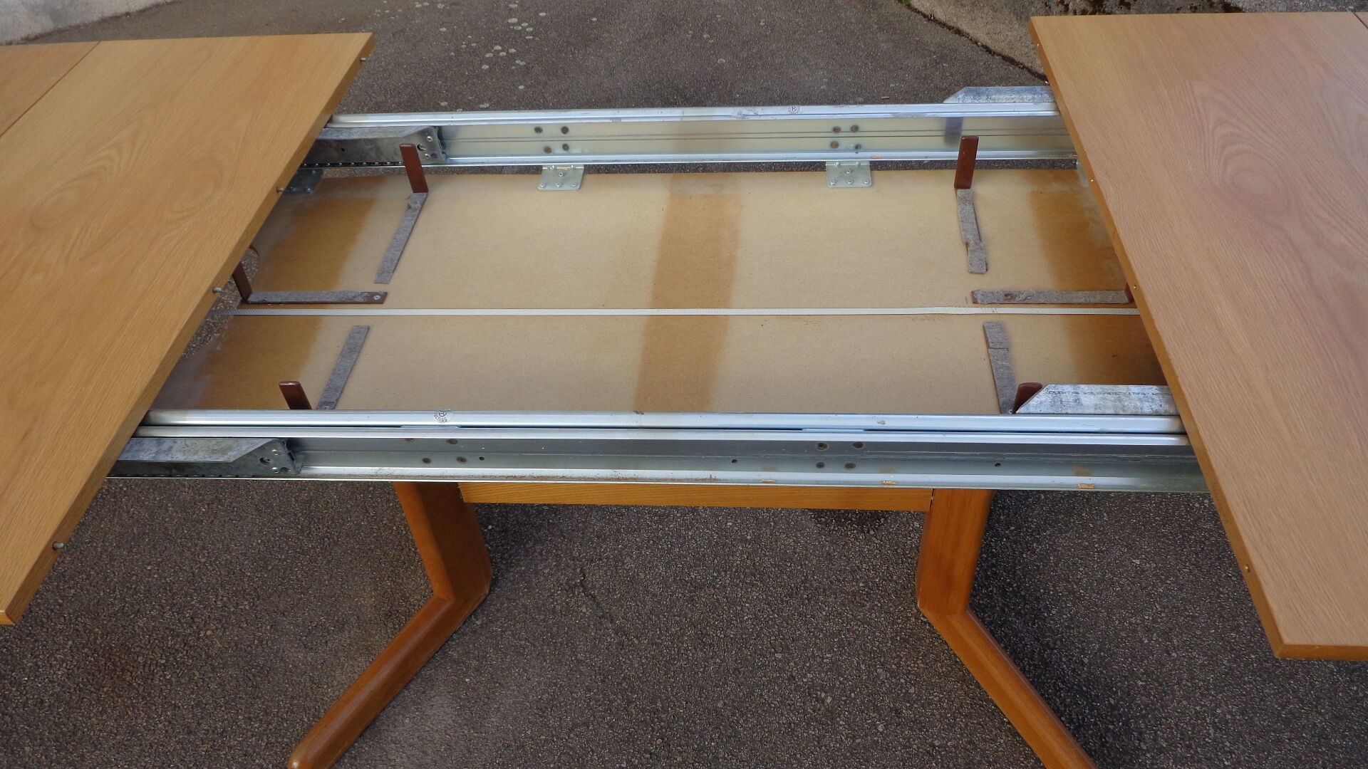 Vintage oval oak table