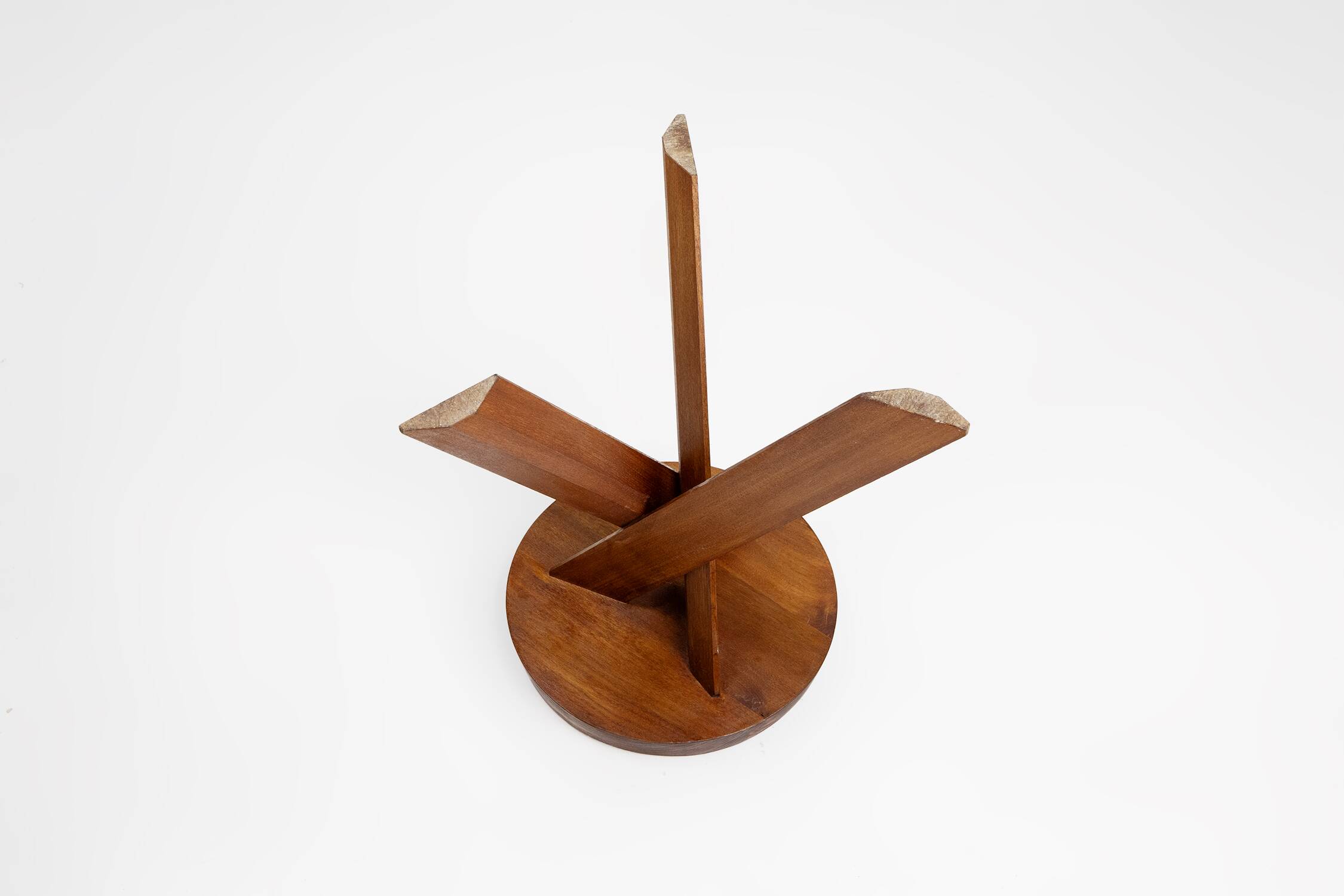 Iconic Pierre Chapo model S31 stool in elm wood, France 1974