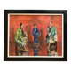 Oil on canvas Asian family