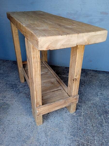 Workbench 120cm old solid wood