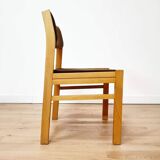 Set of 4 vintage chairs in thick velvet