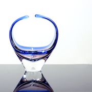 Art glass bowl by frantisek zemek for sklarna mstisov, 1960s