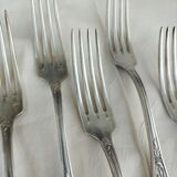 12 fourchettes plaqué argent