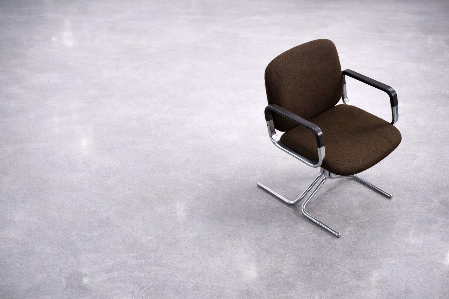 Pair of Vintage Mid-Century German Modern Fabric and Aluminium Chairs Mauser