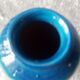 Vase in blue enamel ceramic