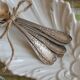 Box of 12 small spoons in vintage silver metal