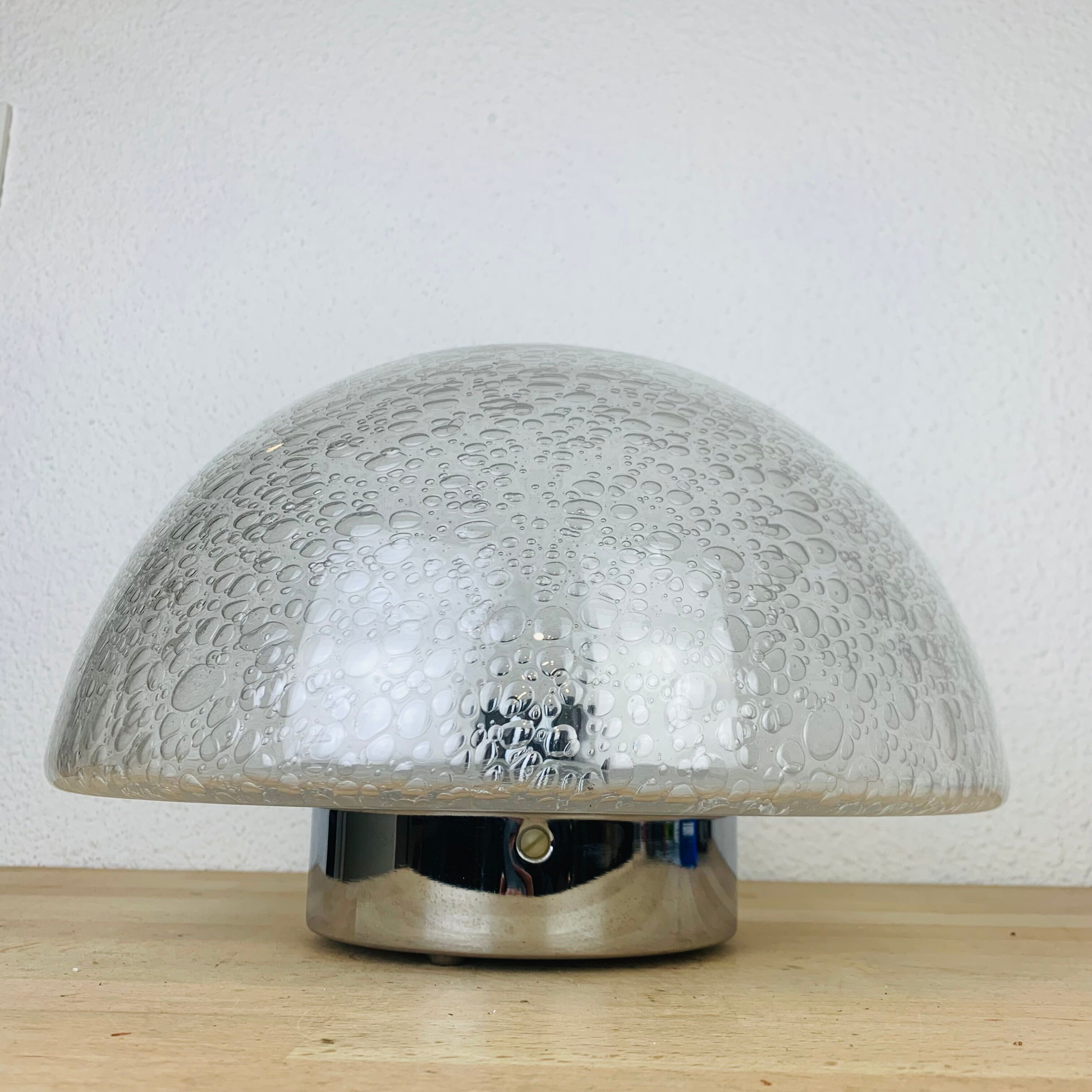 Wall lamp globe Keuco bubble glass space age 70s