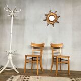 Pair of wooden chairs 1950