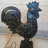 Wrought iron table lamp/rooster