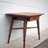 wooden coffee table with drawer, side table, bedside table, vintage end of sofa