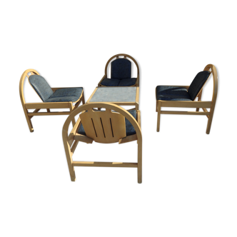 4 armchairs and 1 table Baumann argos