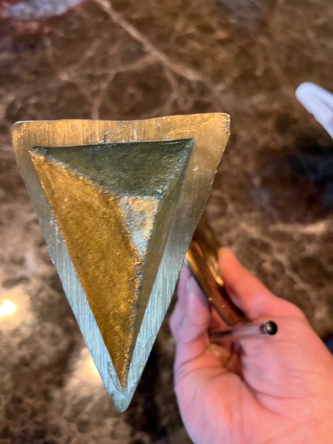 Bronze rooster by Yves Lohe