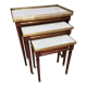 Tables gigognes Louis XVI en acajou