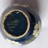 Antique Art Nouveau vase with a floral decoration.