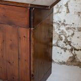 Enfilade by Silvio Coppola in stained solid wood, 1970.