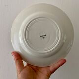 Set of 8 vintage dessert plates Flora