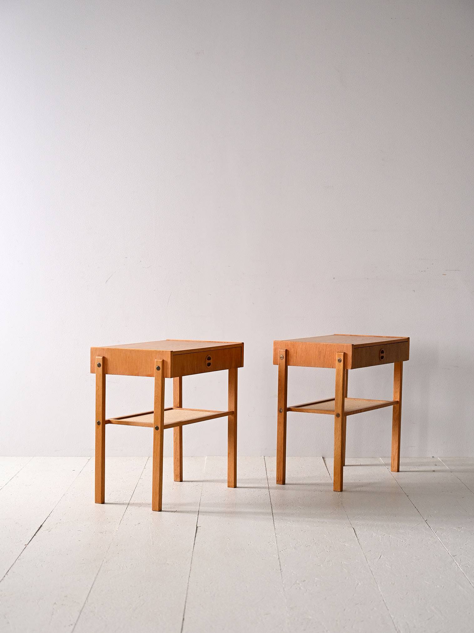 Pair of vintage nightstands by AB Carlström