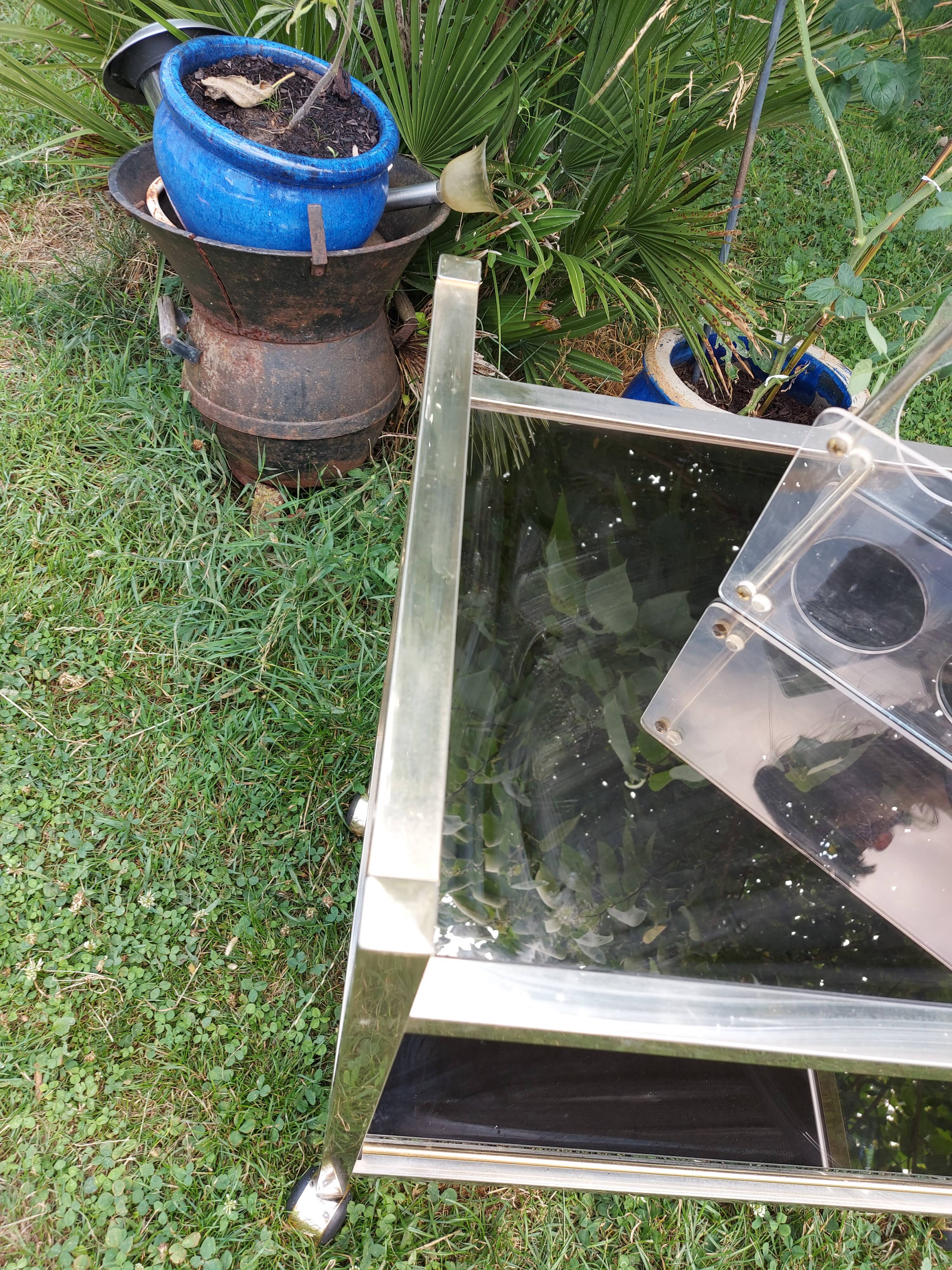 Vintage gold dessert trolley