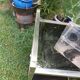 Vintage gold dessert trolley