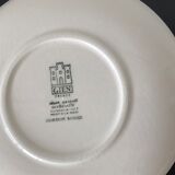 6 dessert plates fruit earthenware from Gien Cordon Rouge