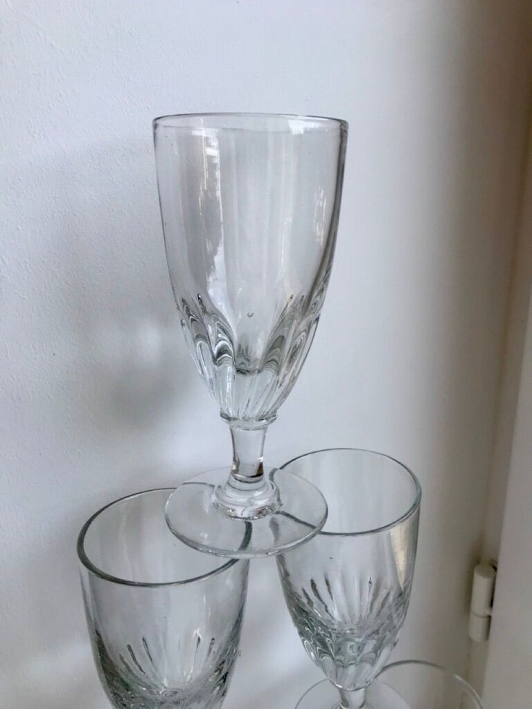 Set of 6 wine glasses / absinthe xxth