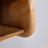 Secretary and shelf hanging in elm.