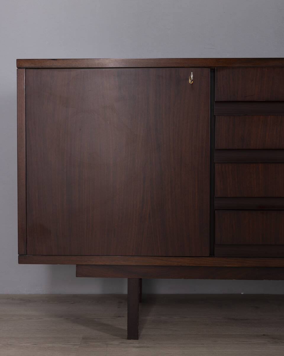 LARGE VINTAGE SIDEBOARD FROM THE 1960S IN WOOD, ITALIAN DESIGN
