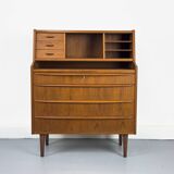 Secrétaire en teck de Chr. Møller, années 1960
