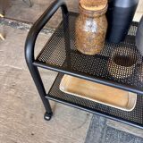 Vintage metal serving trolley