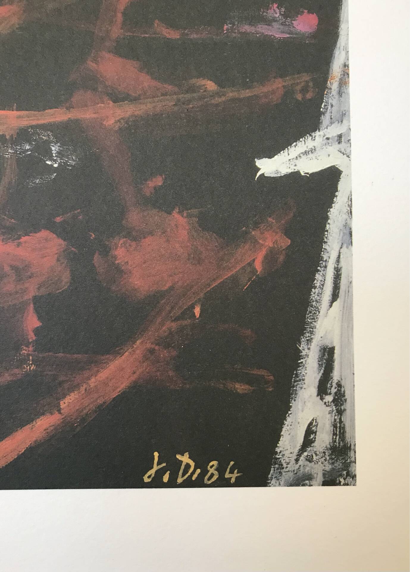 Lithographie originale de jean dubuffet signée et encadrée