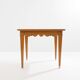 Maxime Old game table oak brass green suede around 1940