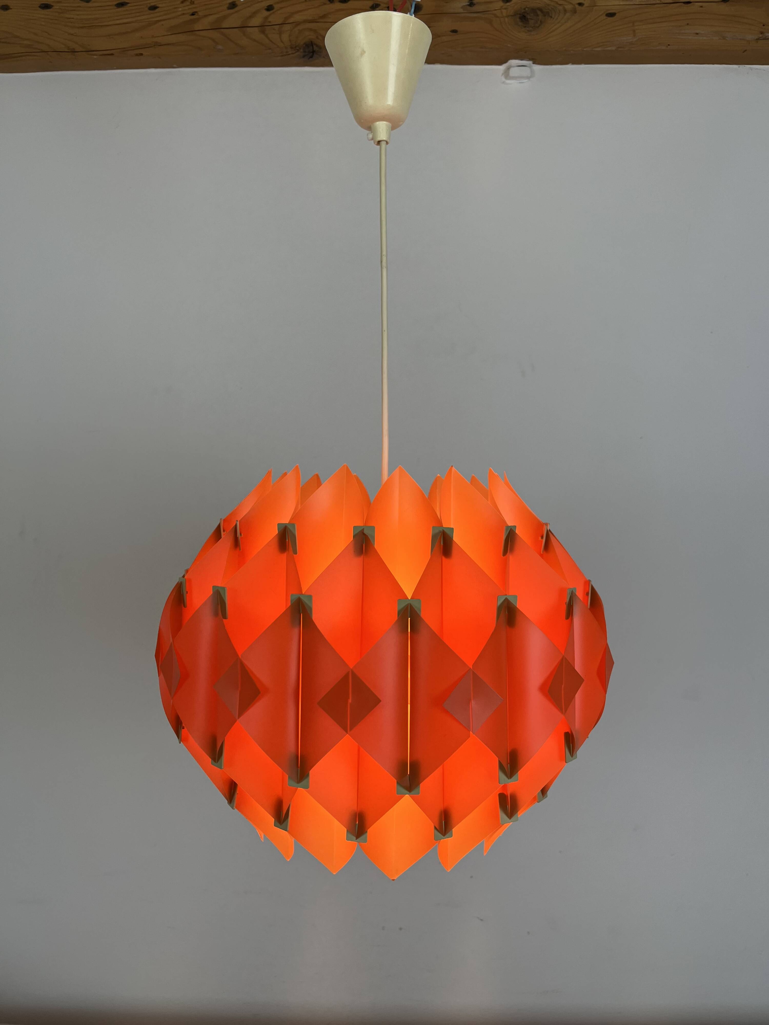 Butterfly pendant light by Lars Schioler for Hoyrup, 70s vintage style