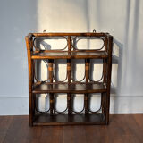 Rattan wall shelf