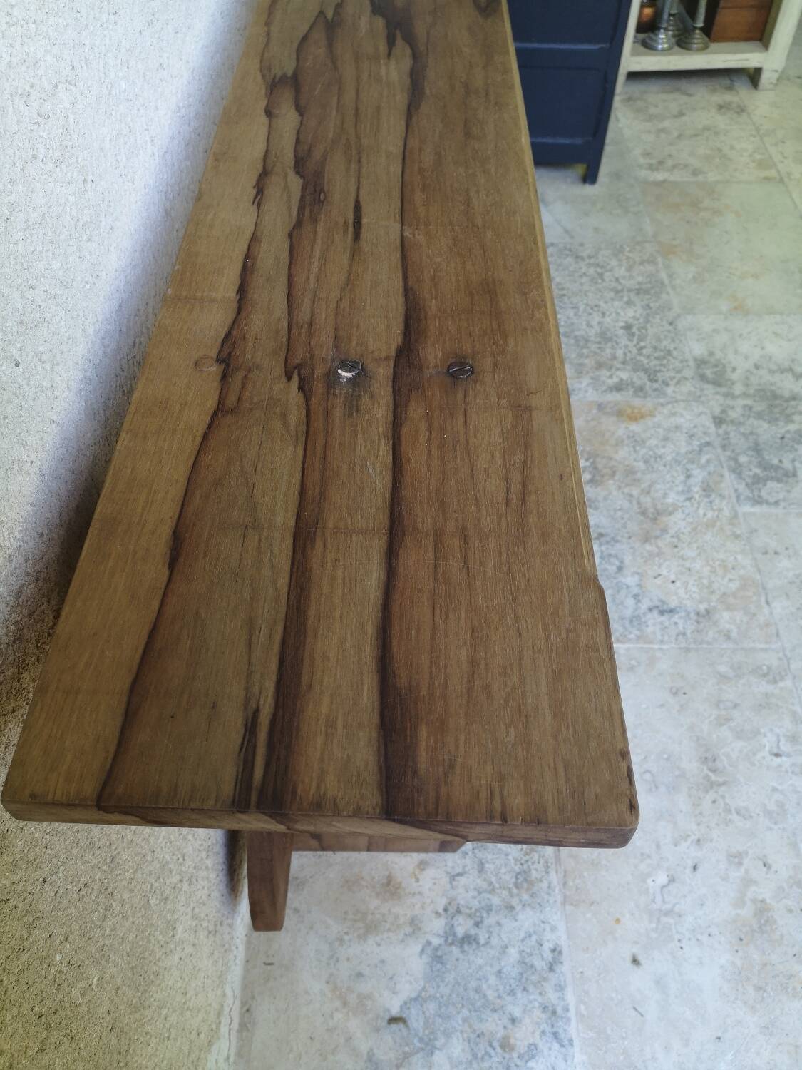 Antique solid wood wall shelf