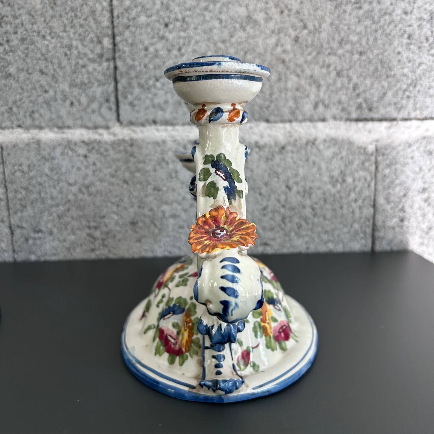 Pair of Italian signed candlesticks