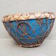 Old Indian "Nagara" drum in blue metal