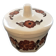 Beurrier beige décor floral