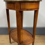 Table bouillotte de forme ovale