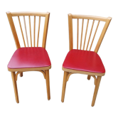 Pair of vintage Baumann bistrot chairs