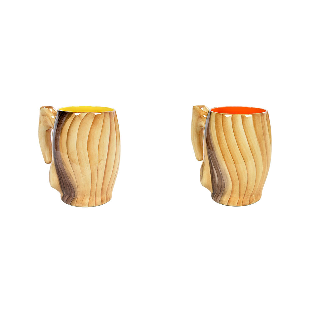 Colorful ceramic coffee set