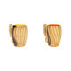 Colorful ceramic coffee set