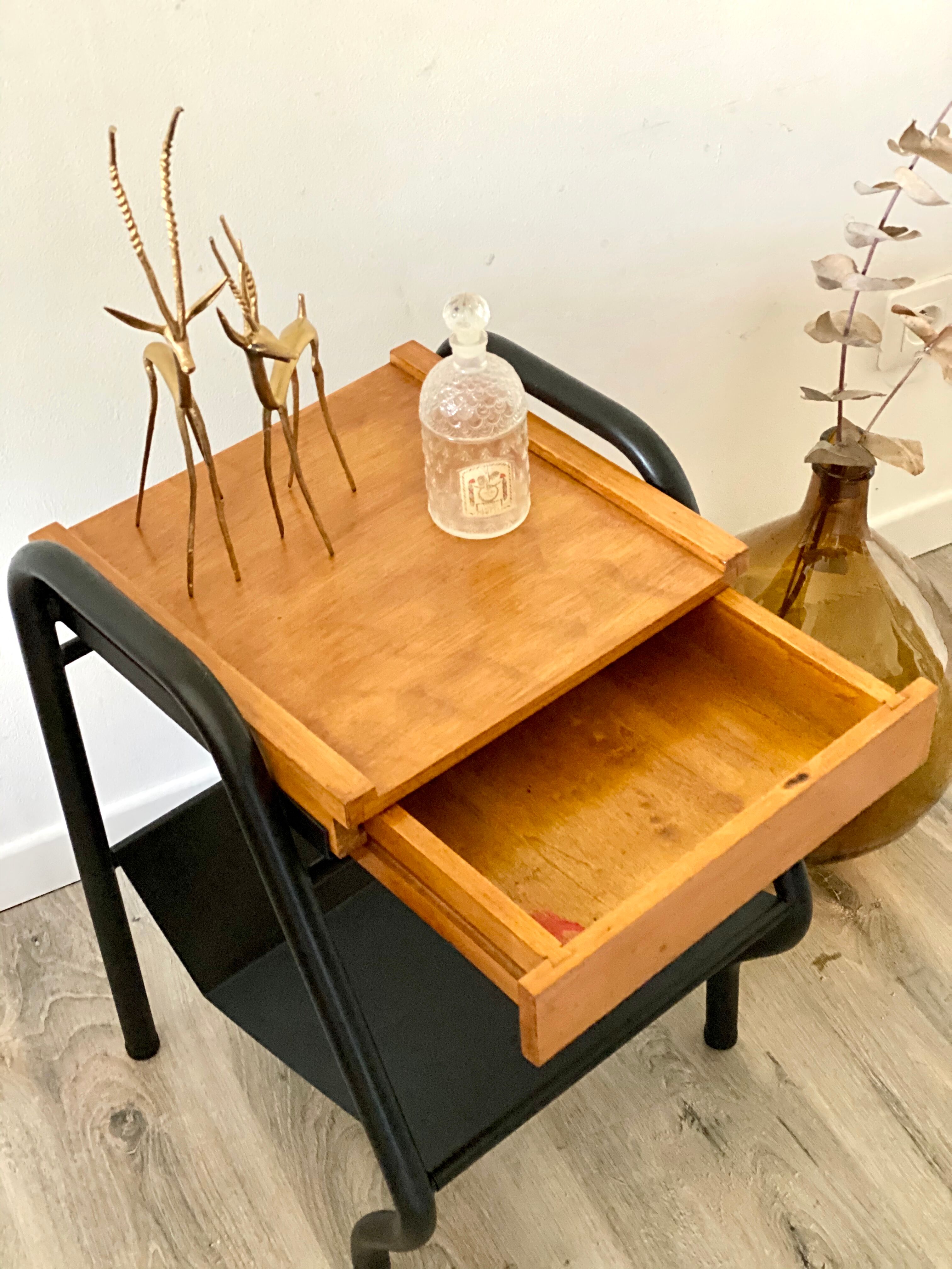 Vintage boarding school bedside