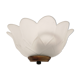 Flower-shaped molded glass wall lamp