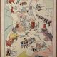 Old illustrated map of Auvergne - JP Pinchon