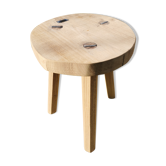 Tabouret tripode en frêne