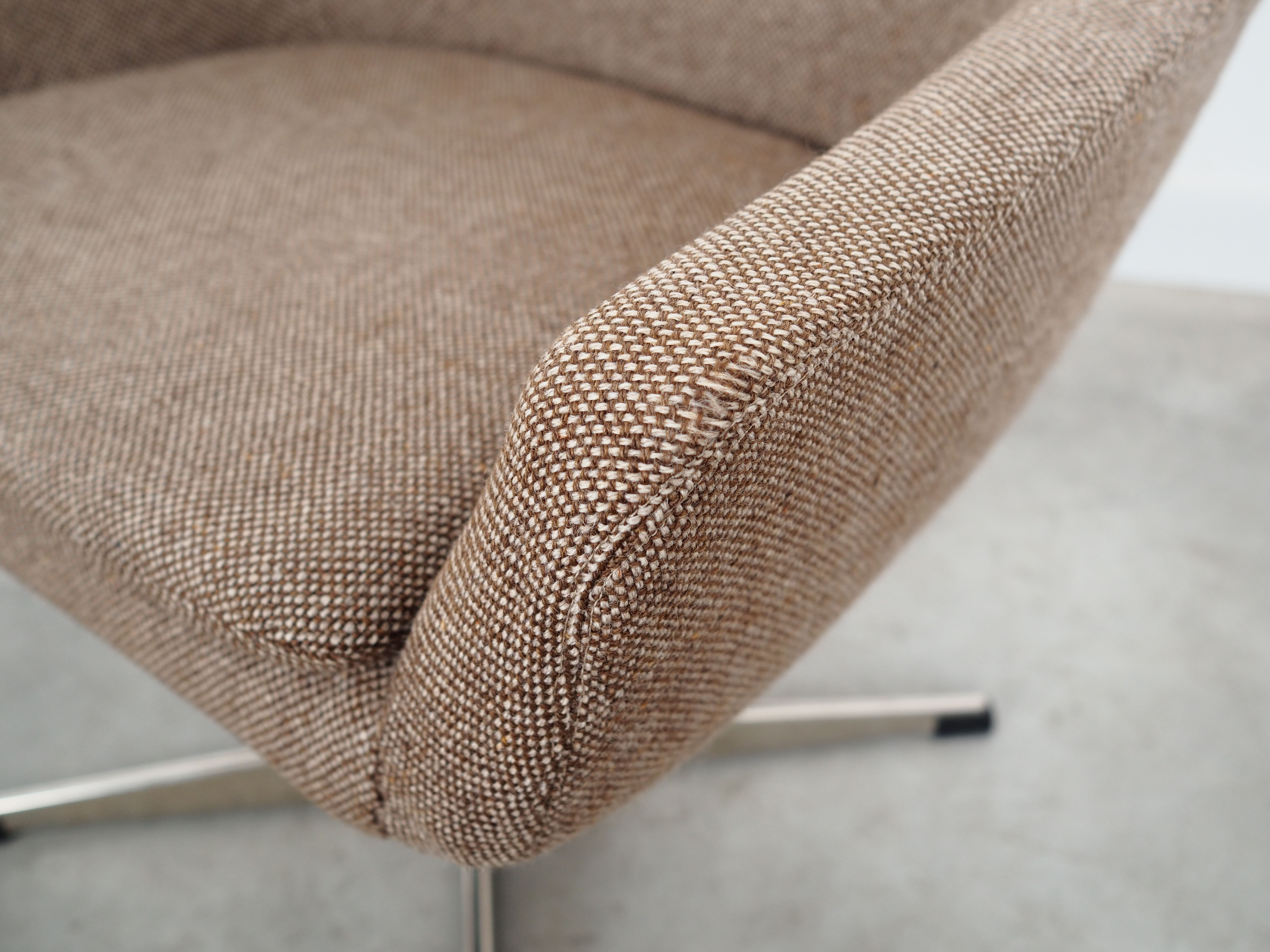 Fauteuil pivotant, design danois, années 1970, production: Danemark