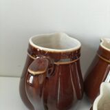 Ensemble pots à lait style bistrot