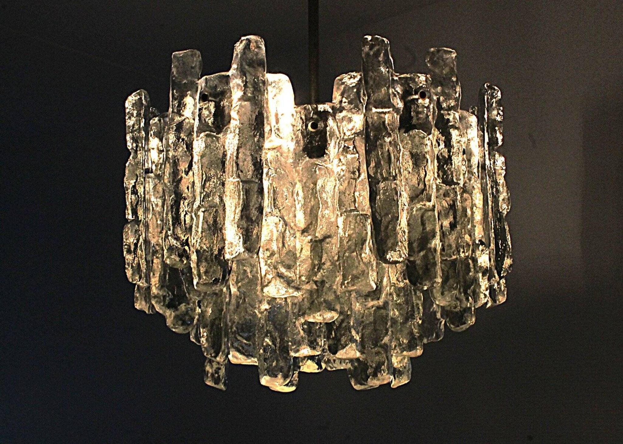 Soria chandelier by J. T. Kalmar for Kalmar Franken KG, 1970s