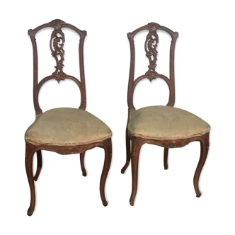 Pair of Louis XV style chairs