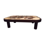 Coffee table Roger Capron Vallauris model Shogun